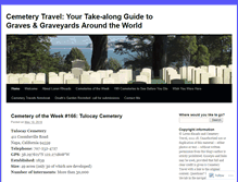 Tablet Screenshot of cemeterytravel.com